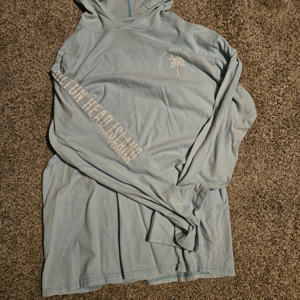 Vintage Sky Blue Hoodie